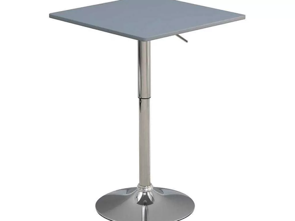 Móvel De Cozinha*Vente-unique Mesa De Bar, Mesa De Centro Alta, Mesa De Centro Ajustavel Em Altura Para Sala, Mesa Quadrada Ou Redonda