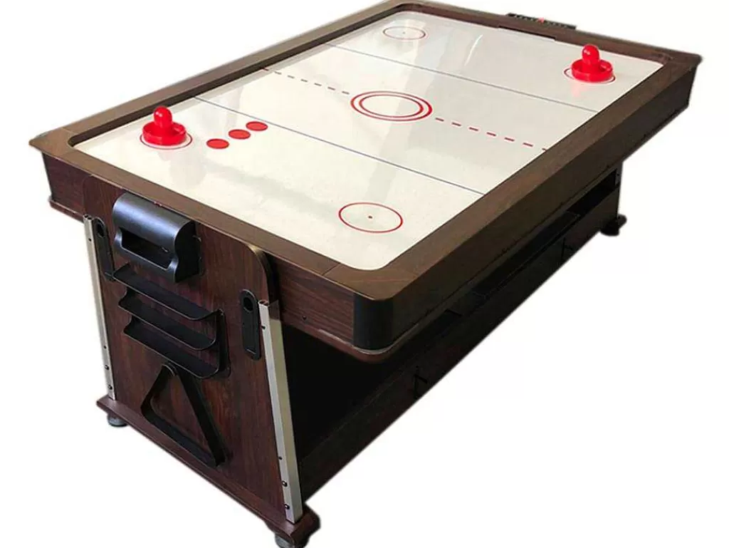 Jogo De Interior*ELITESHOPPING Mesa De Bilhar 7 Pés Multijogo Azul Air Hockey + Ping Pong - Stark