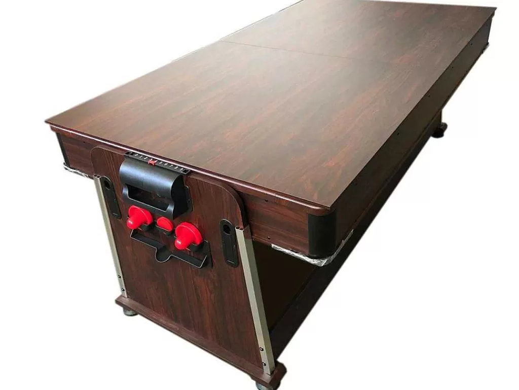 Jogo De Interior*ELITESHOPPING Mesa De Bilhar 7 Pés Multijogo Azul Air Hockey + Ping Pong - Stark