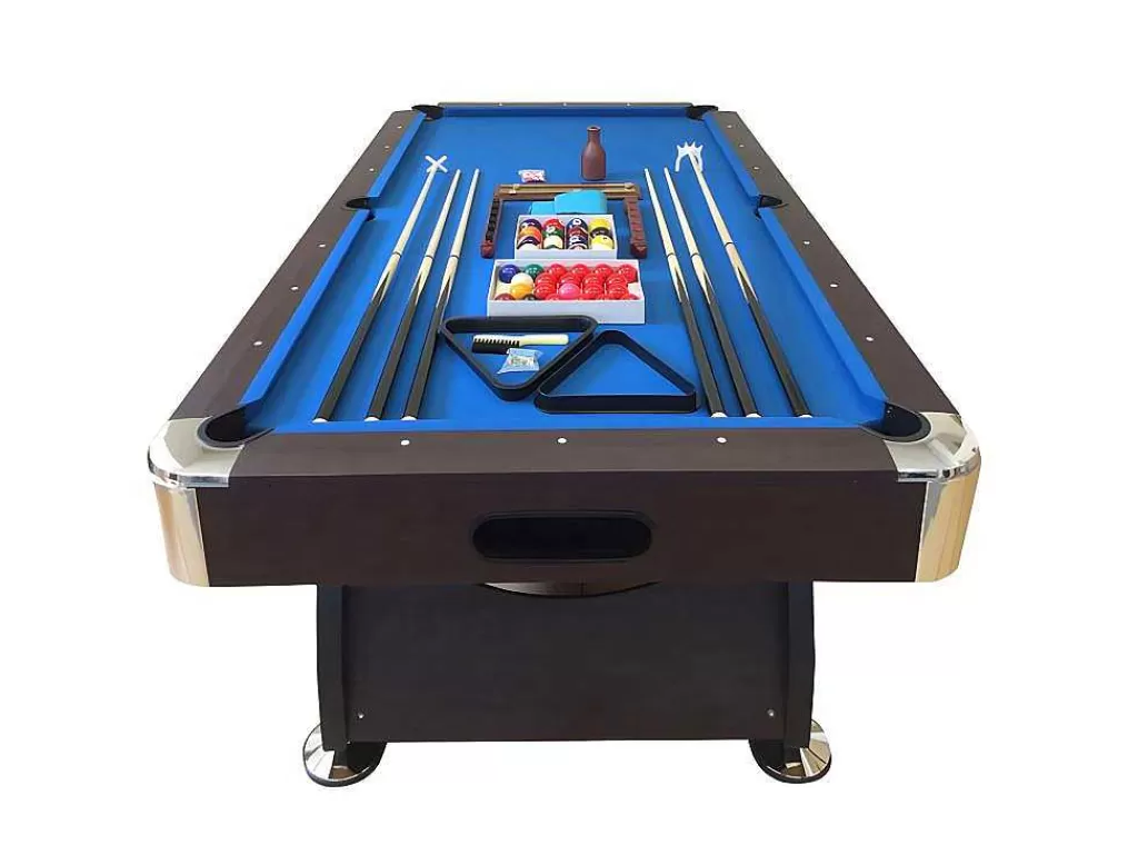 Jogo De Interior*ELITESHOPPING Mesa De Bilhar De 8 Pés Completa Com Acessórios Viper Blue