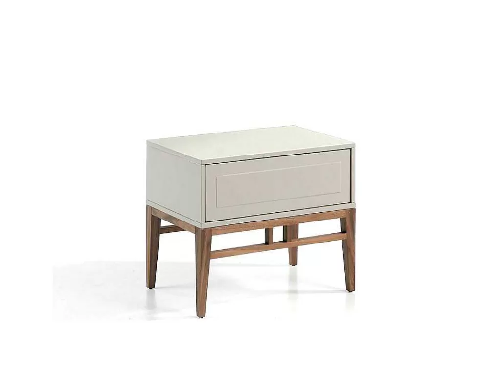 Mesa De Cabeceira*Angel Cerda Mesa De Cabeceira Em Mdf Lacada Em Niebla Brillo 7035