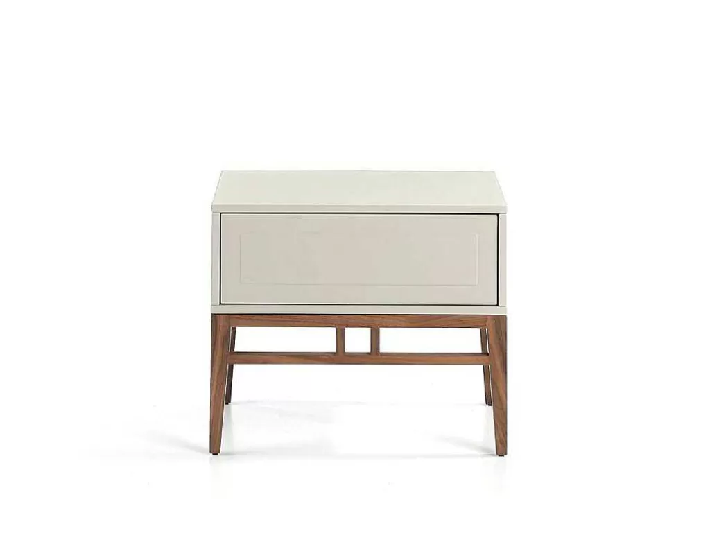 Mesa De Cabeceira*Angel Cerda Mesa De Cabeceira Em Mdf Lacada Em Niebla Brillo 7035