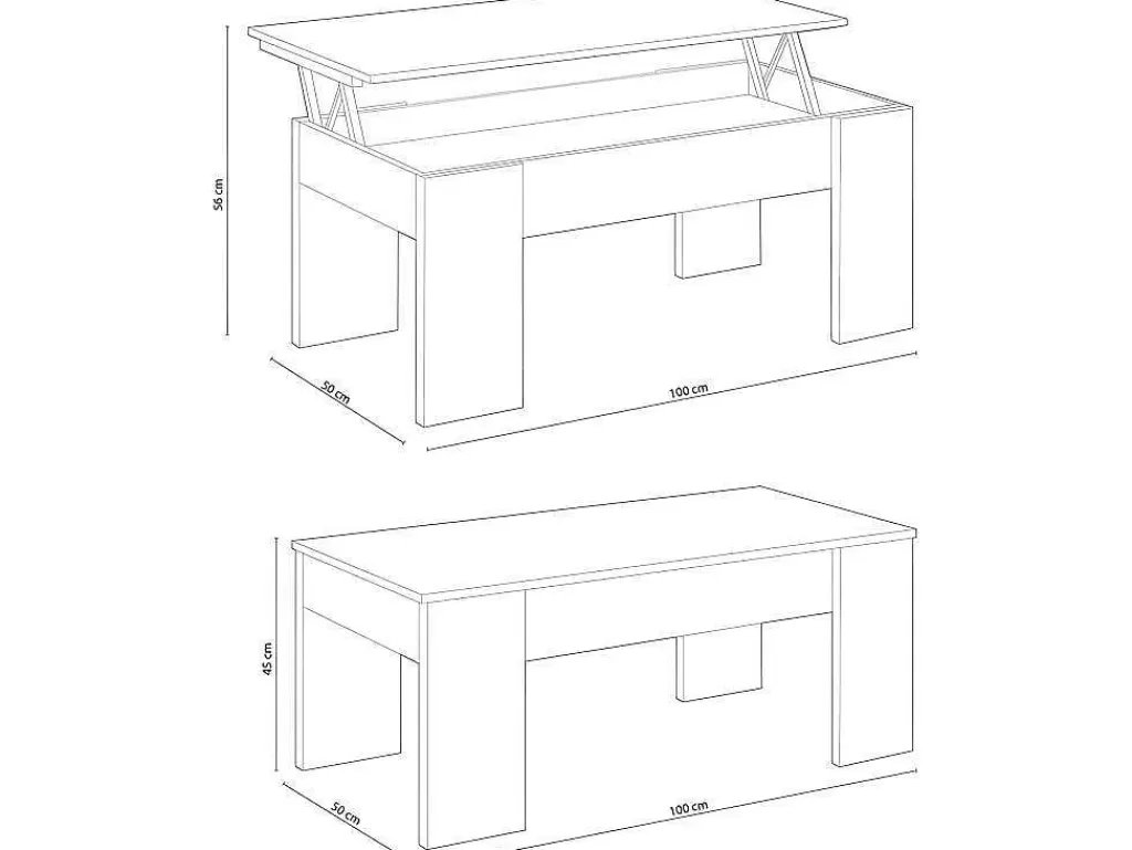 Mesa De Centro*Saldosystocks Mesa De Centro Elevatoria Elise Branca Com Cambria, Sua Combinacao De Funcionalidade E Design Ideal Para Sua Casa