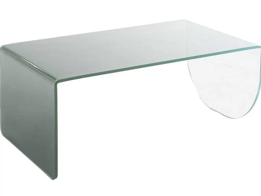 Mesa De Centro*Vente-unique Mesa De Centro Em Vidro Temperado Transparente E Verde - Kinami