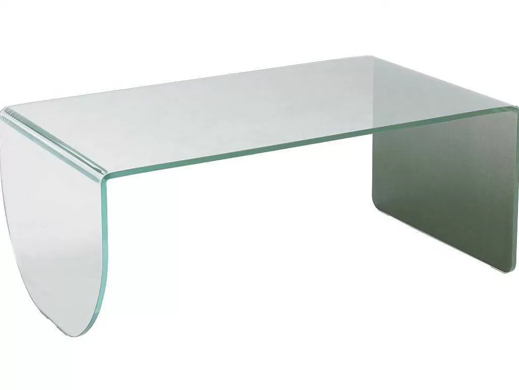 Mesa De Centro*Vente-unique Mesa De Centro Em Vidro Temperado Transparente E Verde - Kinami