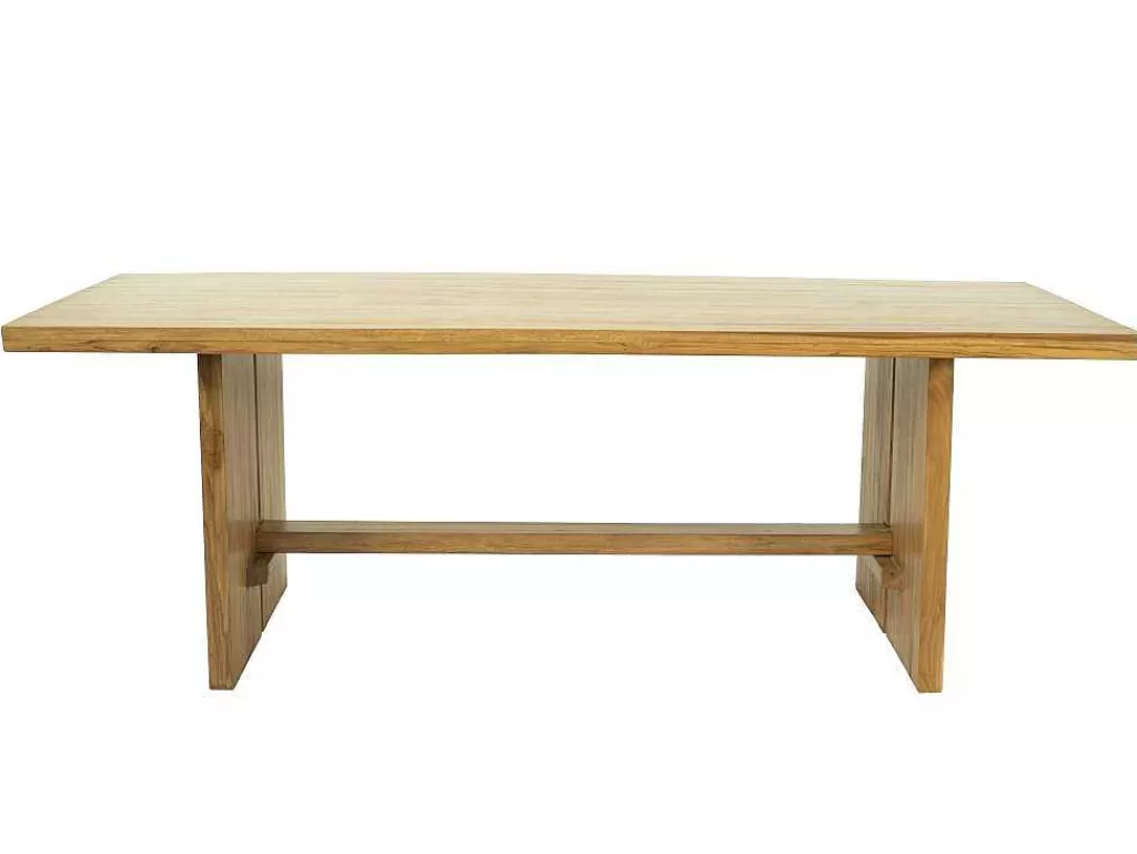 Mesa De Jantar*Vente-unique Mesa De Jantar 8 Lugares Em Teca Cor Natural - Lenida
