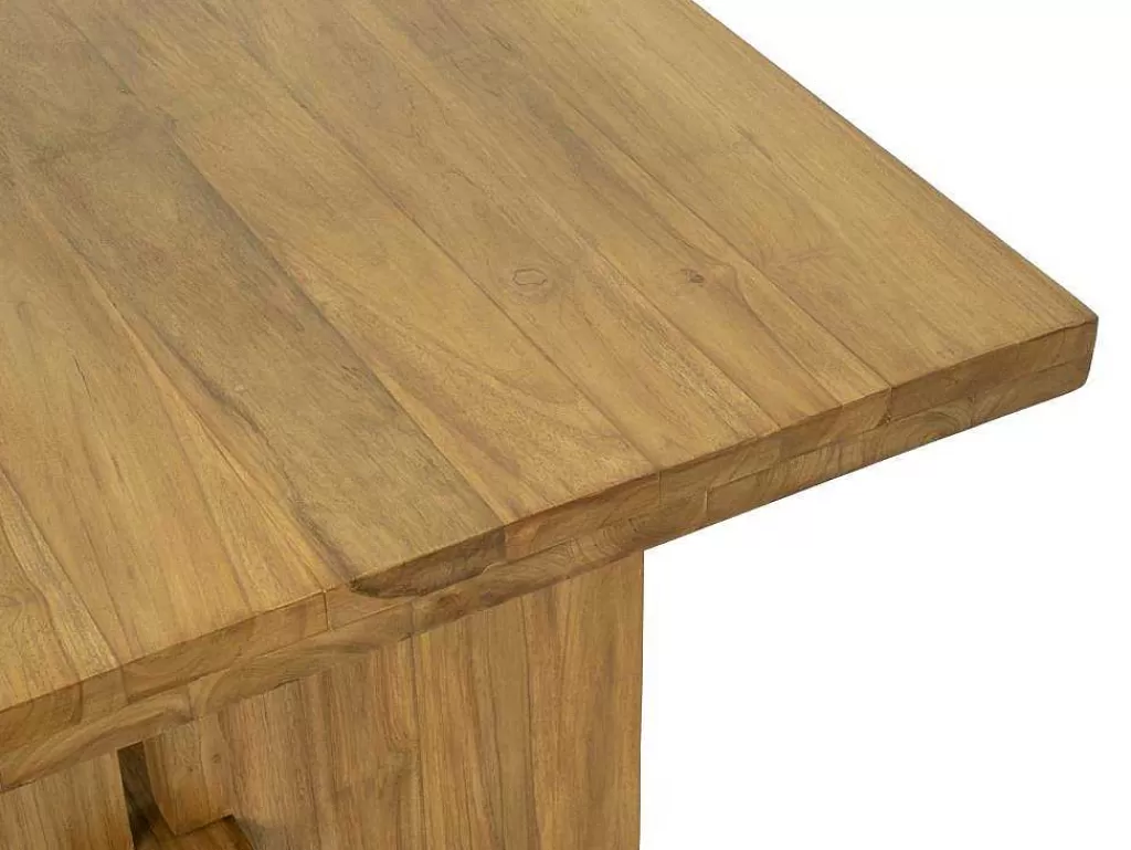 Mesa De Jantar*Vente-unique Mesa De Jantar 8 Lugares Em Teca Cor Natural - Lenida