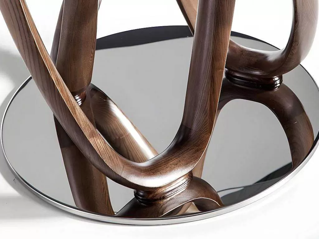 Mesa De Jantar*Angel Cerda Mesa De Jantar Redonda Com Tampo Em Vidro Temperado 1021