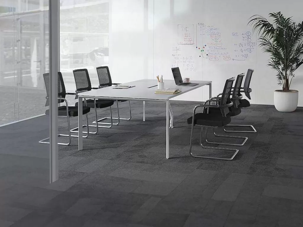 Mobiliário De Escritório*Workēa Mesa De Reuniao Retangular, 6 Péssoas, Branco C240 Cm - Downtown