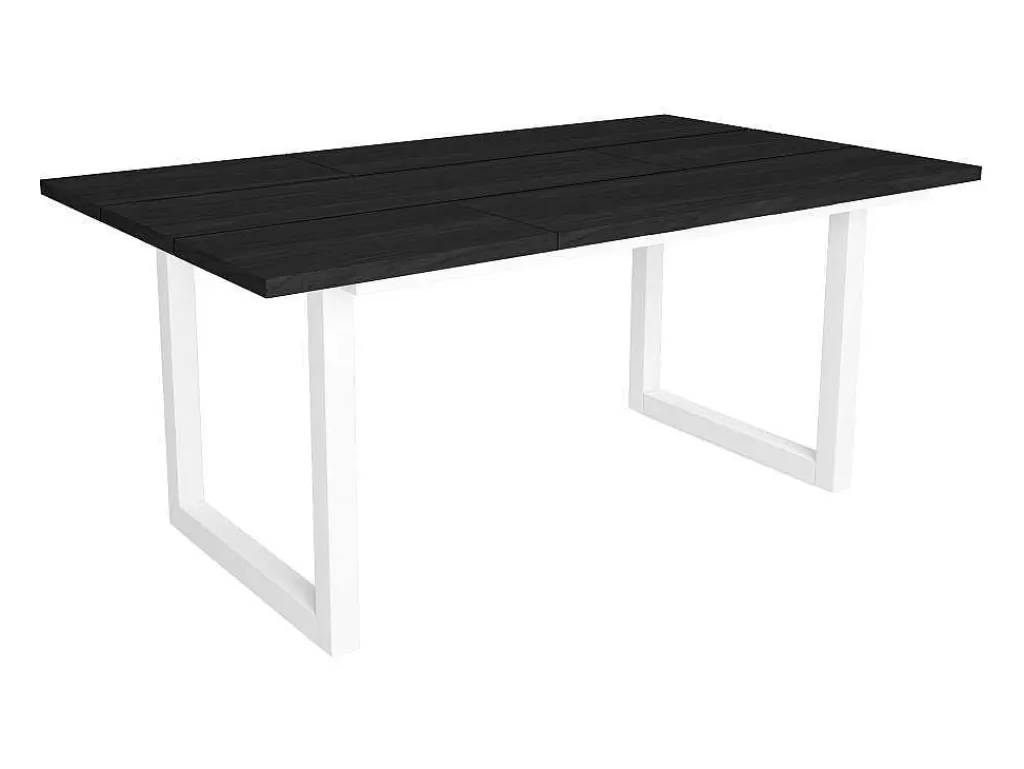 Mesa De Jantar*Skraut Home Mesa De Sala De Jantar, 8 Péssoas, 170, Robusto E Estavel Gracas A Sua Estrutura E Pernas Solidas, Preto, Estilo Industrial