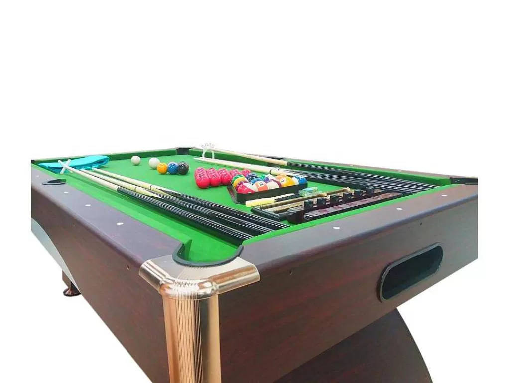 Jogo De Interior*ELITESHOPPING Mesa De Sinuca Moderna De 7 Pés Completa Com Acessórios - Cronos