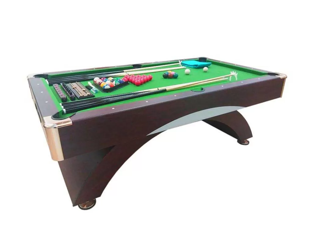 Jogo De Interior*ELITESHOPPING Mesa De Sinuca Moderna De 8 Pés Com Banco De Armazenamento Poseidon