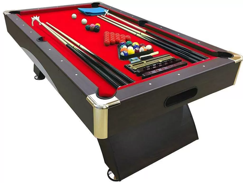 Jogo De Interior*ELITESHOPPING Mesa De Sinuca Moderna De 8 Pés Com Banco De Armazenamento Thanos