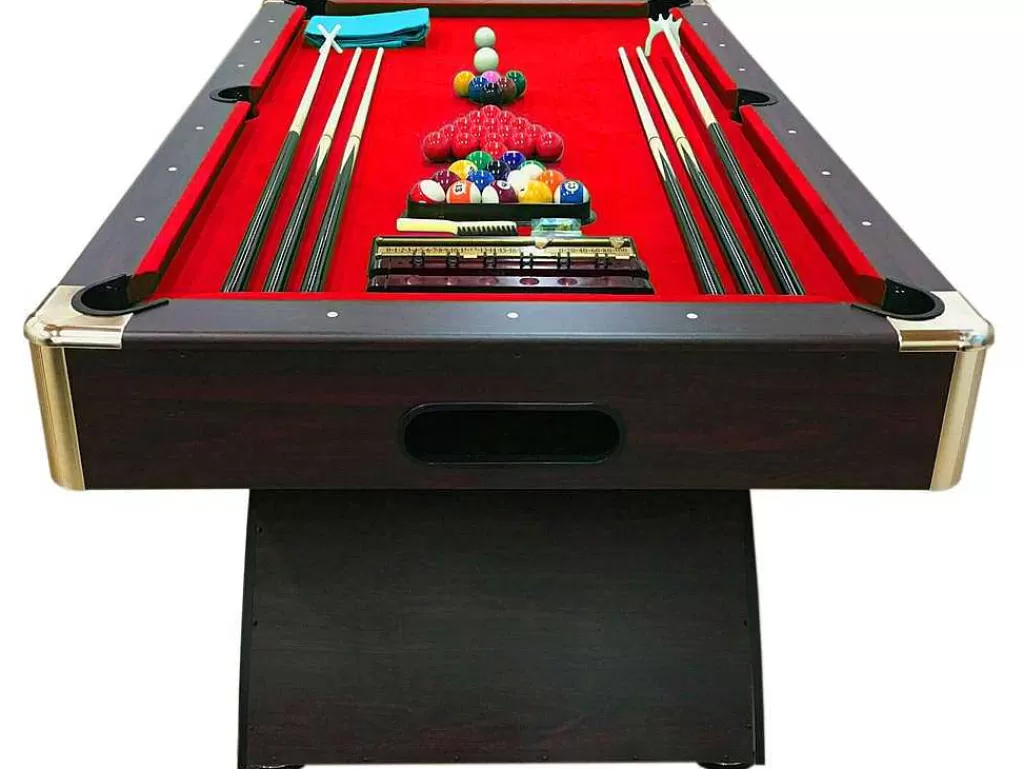Jogo De Interior*ELITESHOPPING Mesa De Sinuca Moderna De 8 Pés Completa Com Acessórios - Thanos