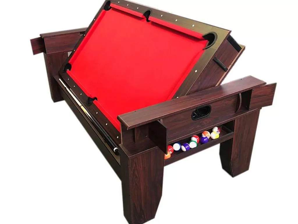 Jogo De Interior*ELITESHOPPING Mesa De Sinuca Multijogos De 7 Pés Com Air Hockey Panther