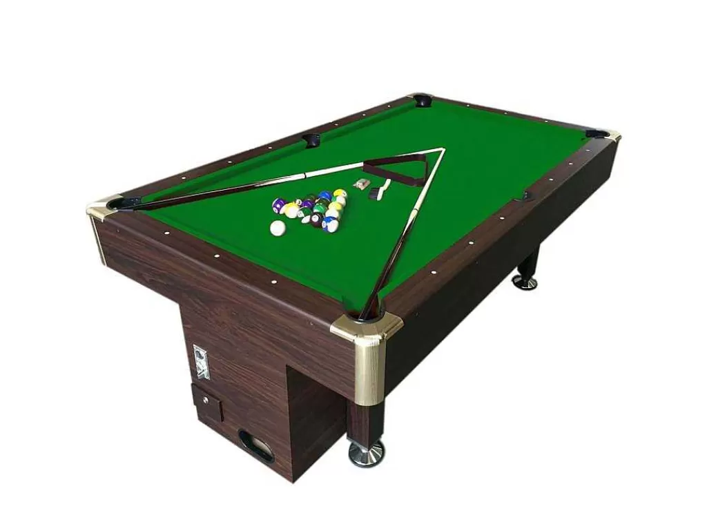 Jogo De Interior*ELITESHOPPING Mesa De Sinuca Verde 8 Pés Com Maquina De Moedas Manual - Atlas