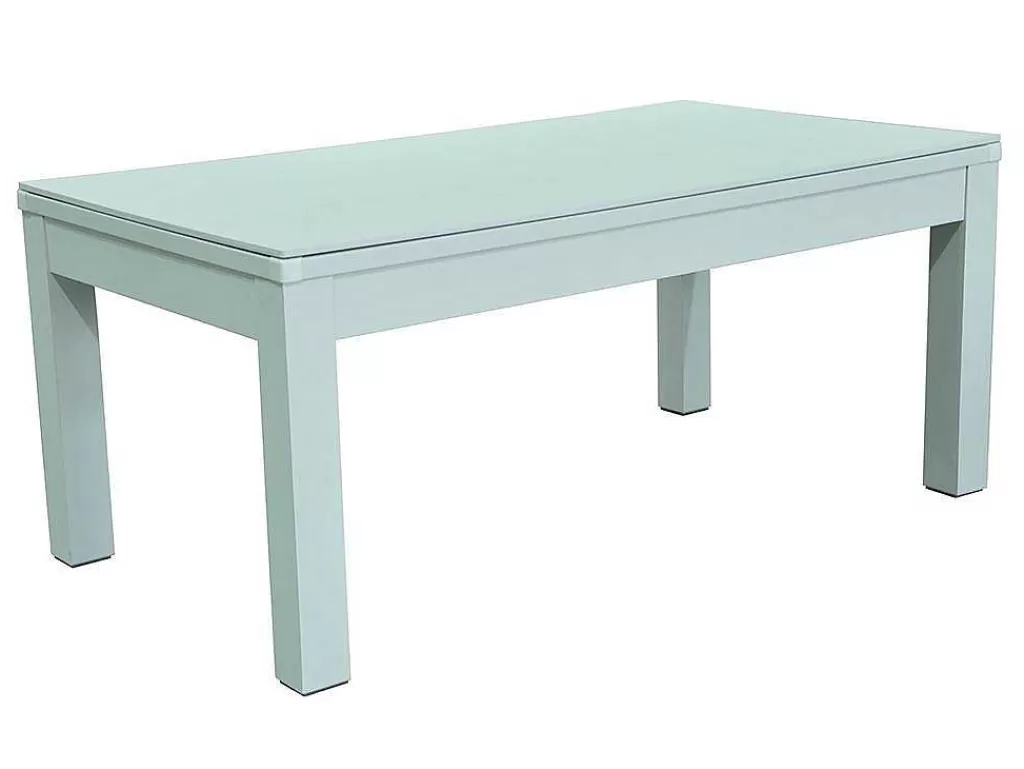 Jogo De Interior*Vente-unique Mesa Transformavel De Bilhar E Pingpong Cor Branca De C182 X L102 X A80 Cm - Henk