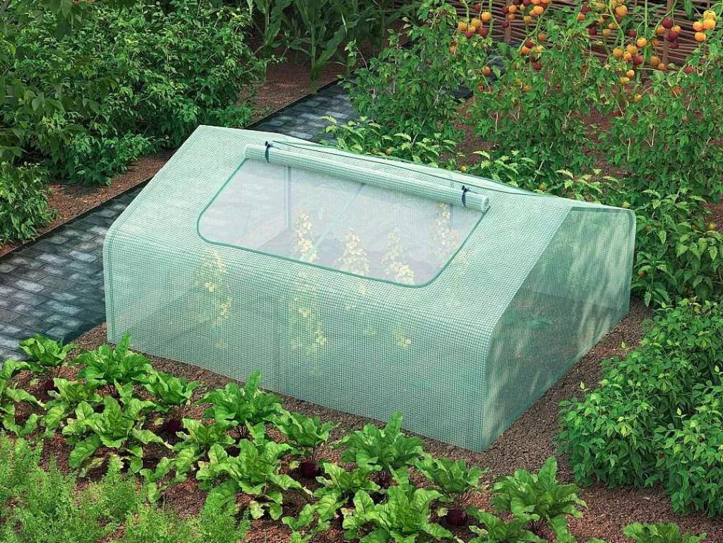 Estufas De Jardim*EXPERTLAND Mini Estufa De Jardim De 2,56 M Dimensoes C180 X L142 X A80 Cm - Gentiane