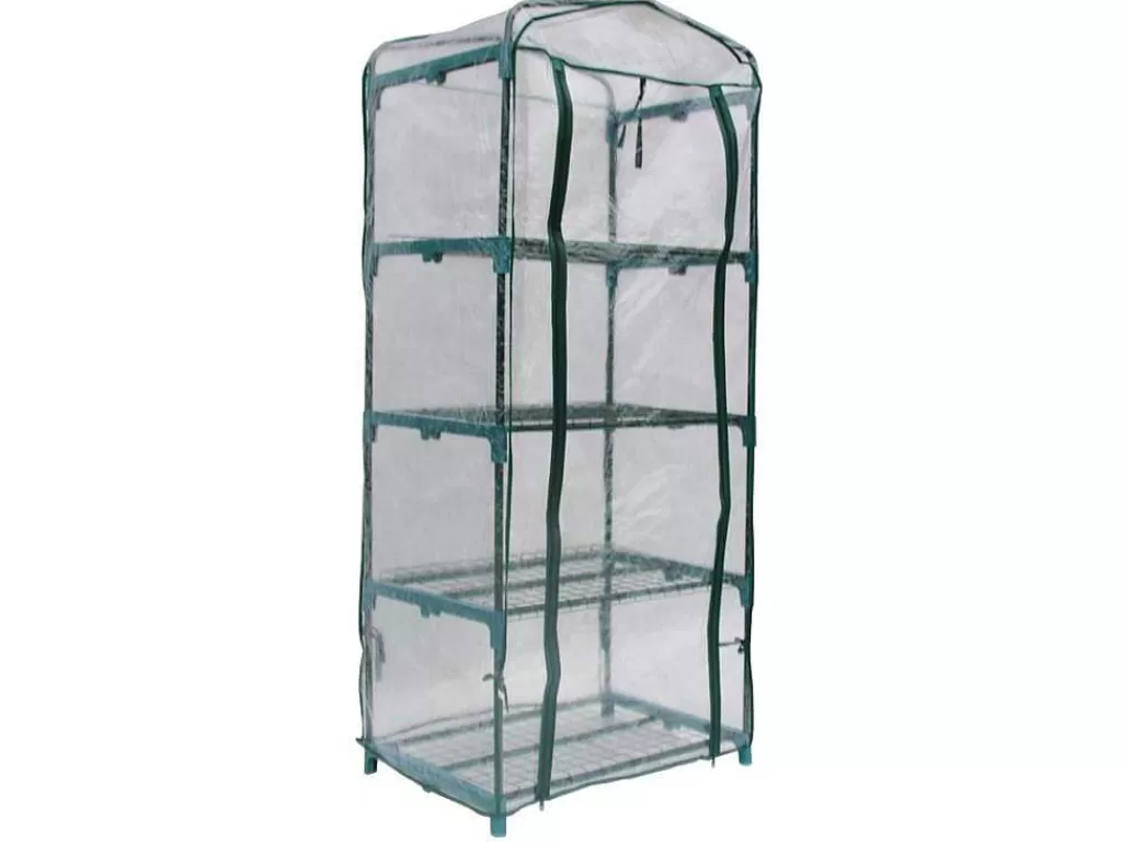 Estufas De Jardim*EXPERTLAND Mini Estufa Flexivel De Varanda Com Estrutura Em Aco Tigridia 0,35 M