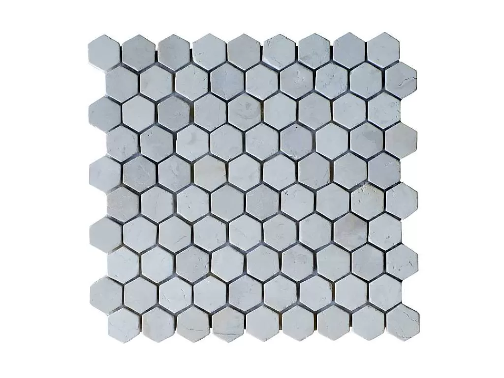 Mosaico*BRICOSOL Mosaico De Chao E De Parede Em Marmore Cinza Pack De 1 M - Caralis