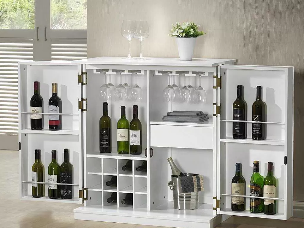 Promoções Sala*Vente-unique Móvel Bar Gordon - Seringueira E Mdf - Cor Vengue