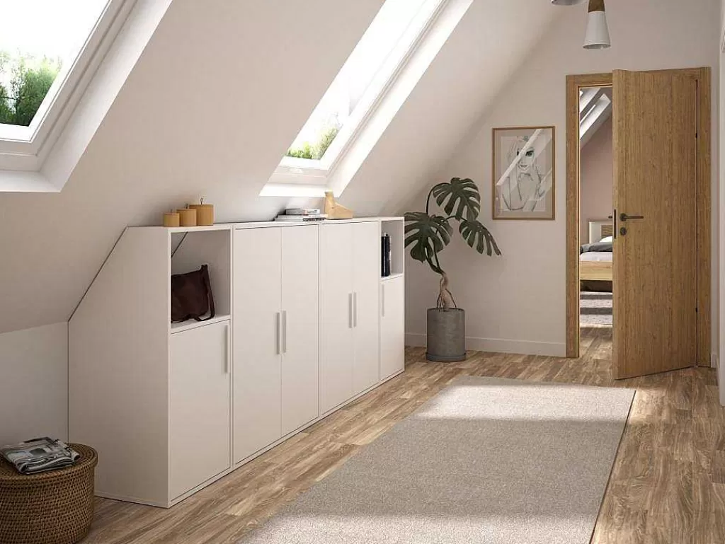 Arrumação E Acessórios De Quarto*Vente-unique Móvel Com Inclinacao 1 Porta E 1 Nicho Branco - Adezio