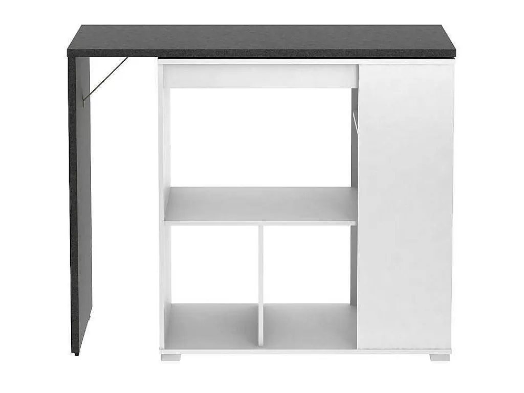 Móvel De Bar*Vente-unique Móvel De Bar Giratorio Saturne - Branco E Cinza Cimento