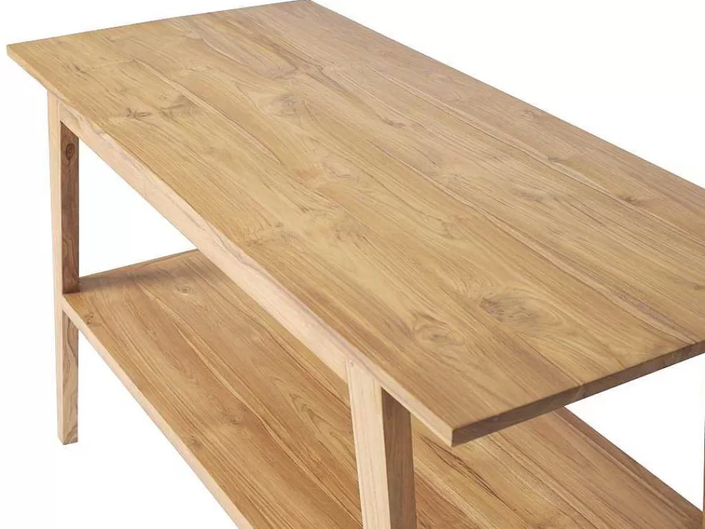 Móvel Lavatório Duplo*Vente-unique Móvel De Casa De Banho Em Teca Com Lavatório Duplo De 120 Cm - Bobotsari
