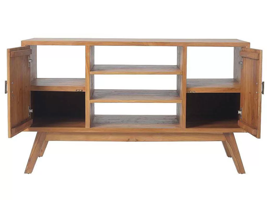 Móvel Lavatório Duplo*Vente-unique Móvel De Casa De Banho Em Teca Com Lavatório Duplo De 135 Cm - Gianyar