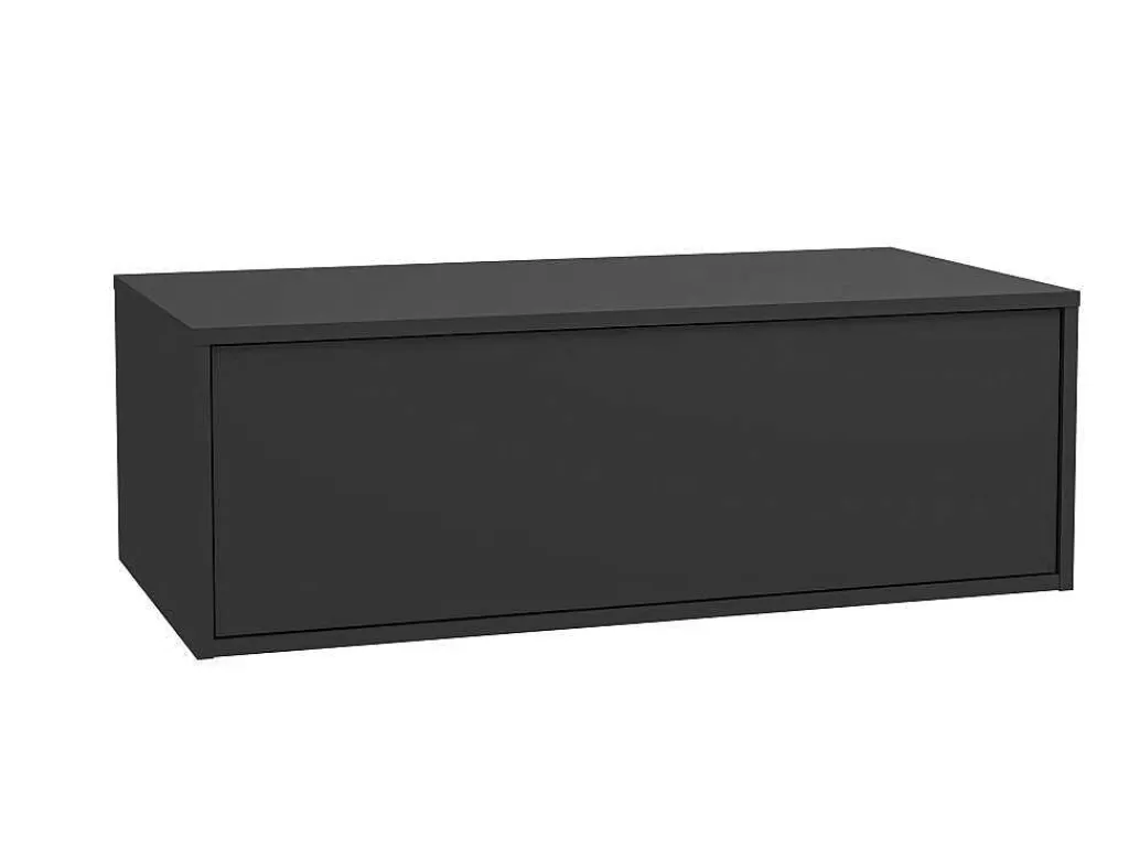 Móvel Lavatório Individual*Vente-unique Móvel De Casa De Banho Suspenso Cinza Antracite Com Lavatório Individual 94 Cm - Teana Ii