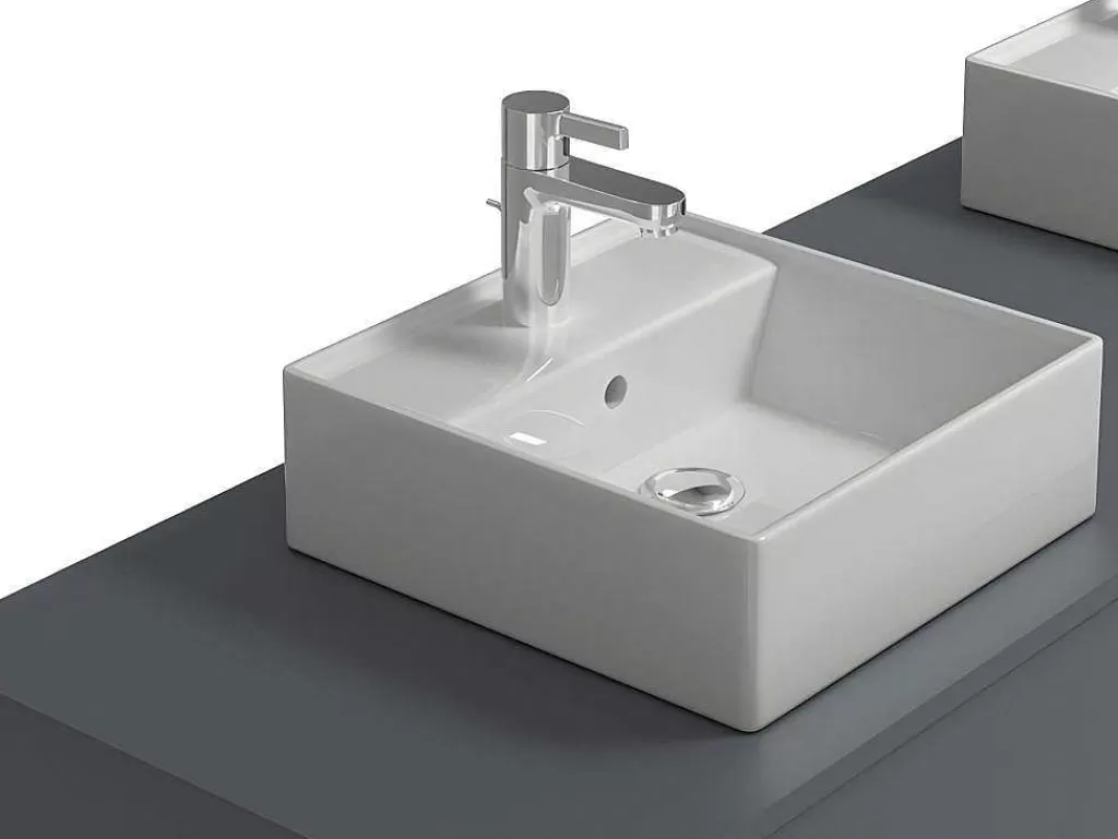 Móvel Lavatório Duplo*Vente-unique Móvel De Casa De Banho Suspenso Com Lavatório Duplo Cor Cinza Antracite C150 Cm - Isaure Ii
