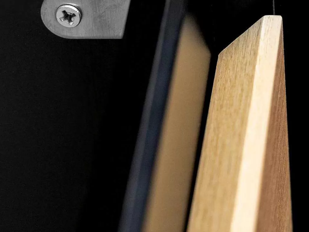 Móvel Lavatório Duplo*Vente-unique Móvel De Casa De Banho Suspenso Com Lavatório Embutido Cor Natural Clara E Preto 120 Cm - Lannick
