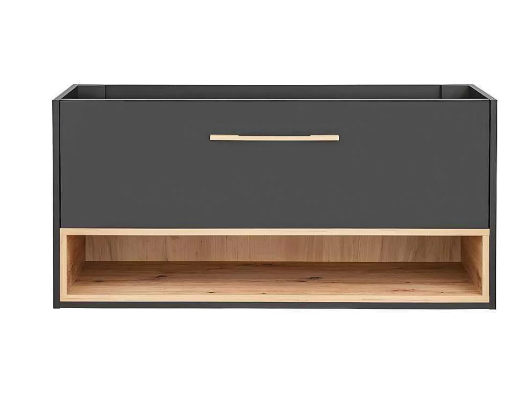 Móvel Para Lavatório*Vente-unique Móvel De Casa De Banho Suspenso Cor Antracite De 120 Cm - Yangra