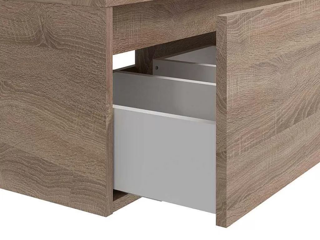 Móvel Lavatório Duplo*Vente-unique Móvel De Casa De Banho Suspenso Cor Natural Clara Com Lavatório Duplo C150 Cm - Isaure Ii