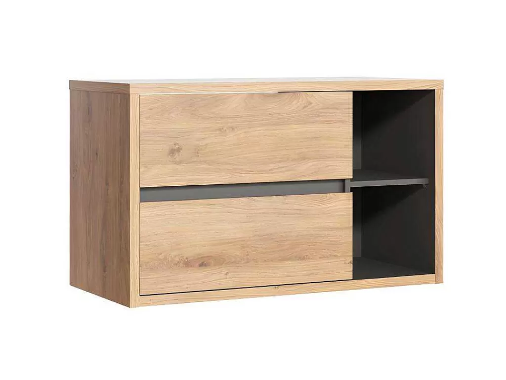 Móvel Para Lavatório*Vente-unique Móvel De Casa De Banho Suspenso Cor Natural De 100 Cm - Purnal