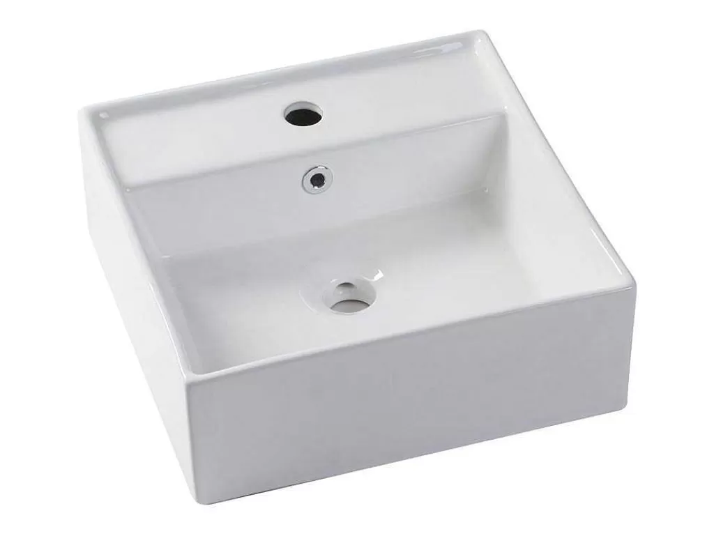 Móvel Lavatório Individual*Vente-unique Móvel De Casa De Banho Suspenso Estriado Cor-De-Rosa Com Lavatório De Pousar 60 Cm - Satara