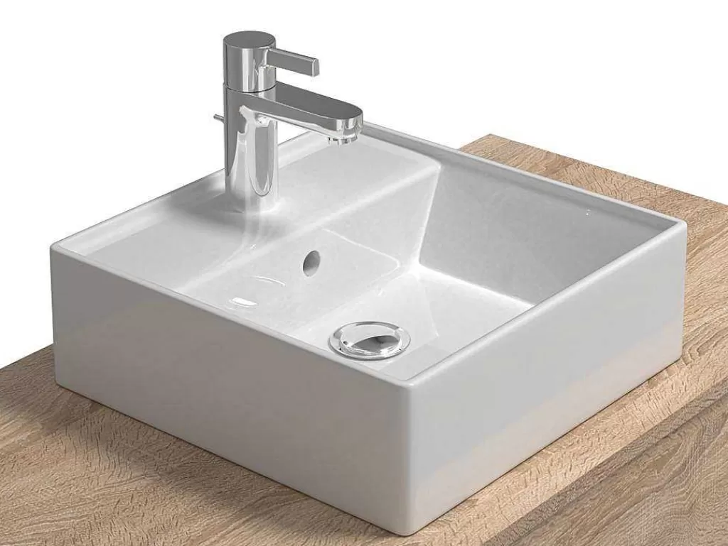 Móvel Lavatório Individual*Vente-unique Móvel De Casa De Banho Suspenso Madeira Clara E Antracite Lavatório Individual E Duas Gavetas 94 Cm - Teana Ii