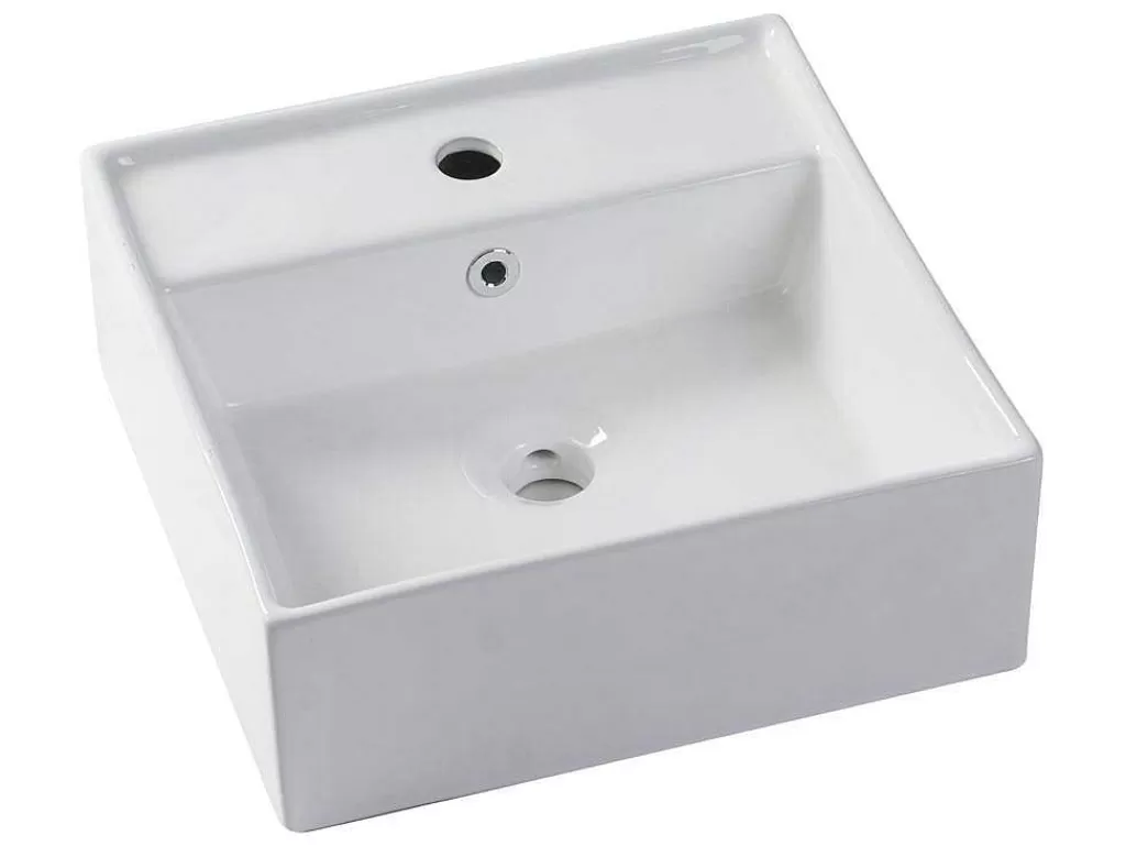 Promoções Casa De Banho & Bem-Estar*Vente-unique Móvel De Casa De Banho Suspenso Verde E Branco Lavatório Individual E Duas Gavetas 94 Cm - Teana Ii