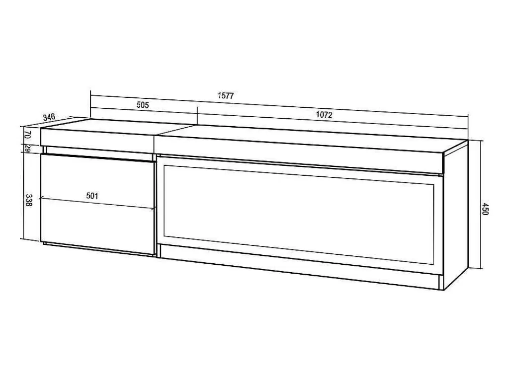 Móvel De Tv*Skraut Home Móvel De Tv, 160, Para Televisores Ate 65", Lareira Electrica Xxl, Suspensos, Carvahlo