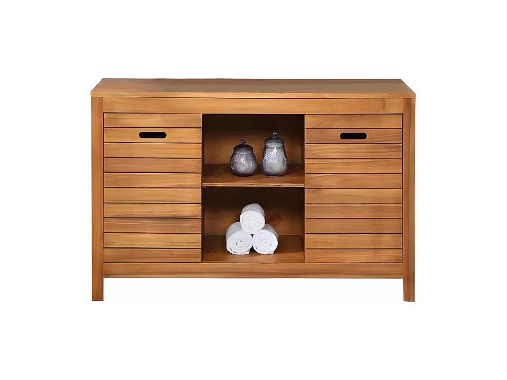 Móvel Para Lavatório*Vente-unique Móvel Para Colocar Sob O Lavatório Em Madeira De Acacia De 130 Cm - Pulukan