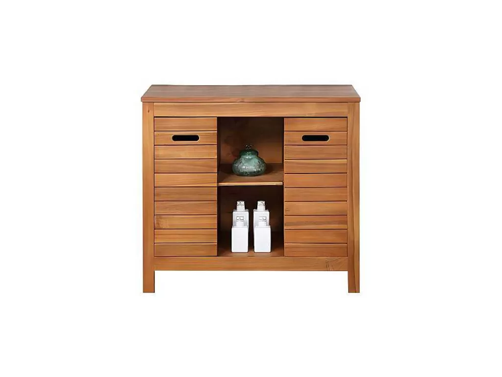 Móvel Para Lavatório*Vente-unique Móvel Para Colocar Sob O Lavatório Em Madeira De Acacia De 90 Cm - Pulukan