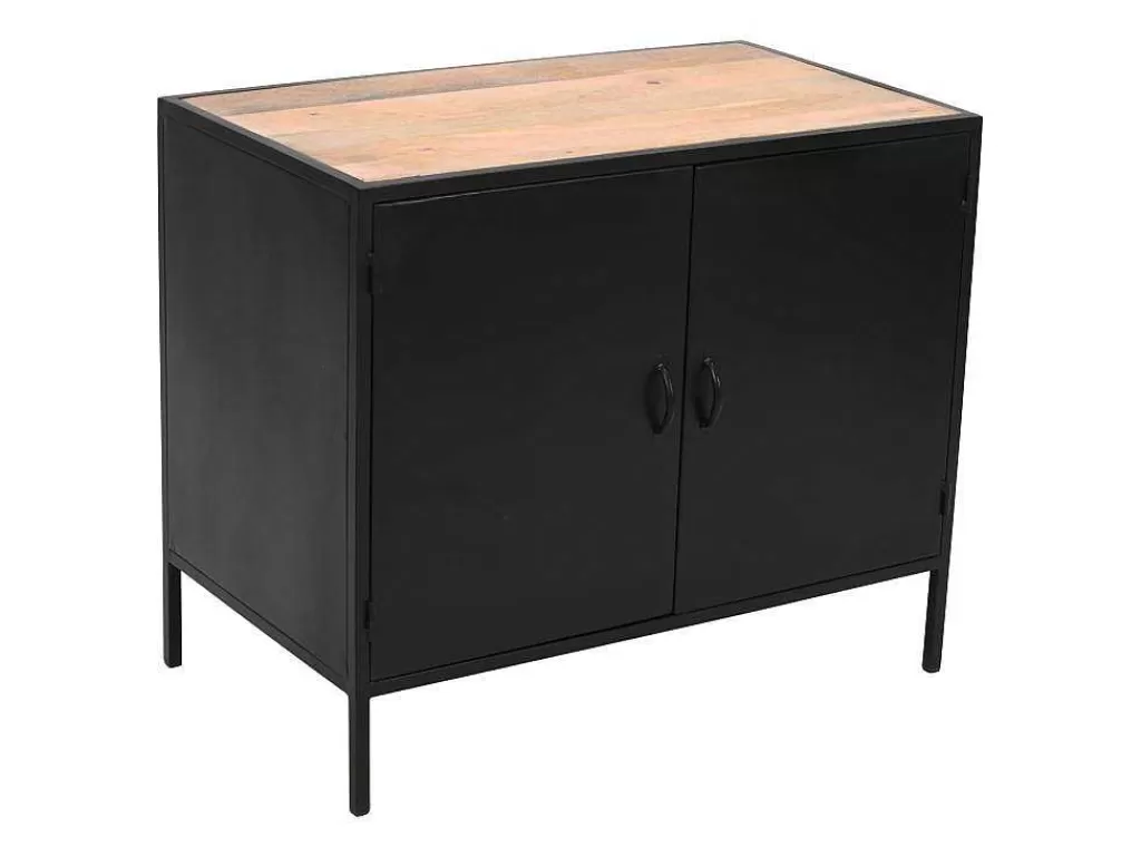 Móvel Para Lavatório*Vente-unique Móvel Para Colocar Sob O Lavatório Em Metal 2 Portas 95 Cm - Orionis