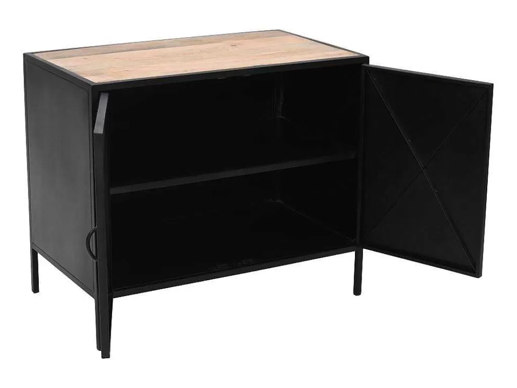 Móvel Para Lavatório*Vente-unique Móvel Para Colocar Sob O Lavatório Em Metal 2 Portas 95 Cm - Orionis