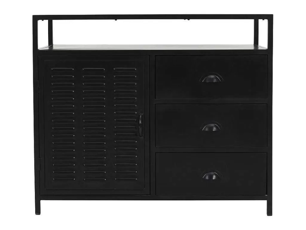 Móvel Para Lavatório*Vente-unique Móvel Para Colocar Sob O Lavatório Em Metal Preto 95 Cm - Eridani