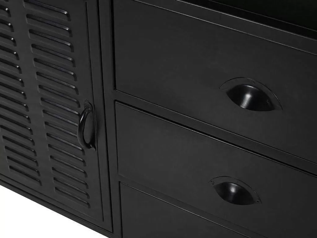 Móvel Para Lavatório*Vente-unique Móvel Para Colocar Sob O Lavatório Em Metal Preto 95 Cm - Eridani