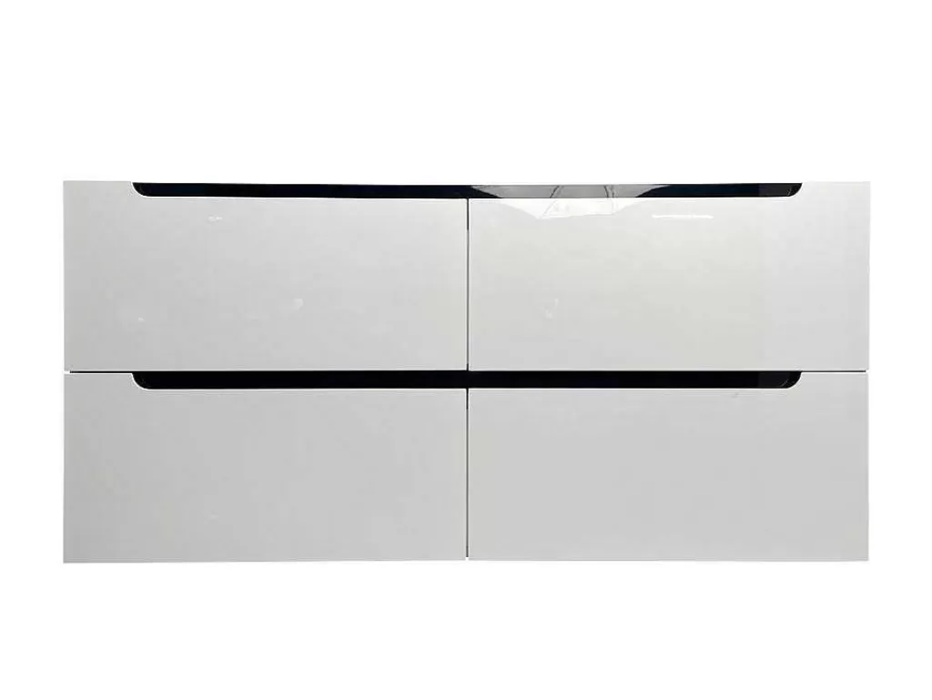 Móvel Para Lavatório*Vente-unique Móvel Para Colocar Sob O Lavatório Suspenso Branco C120 X A57 Cm - Selita