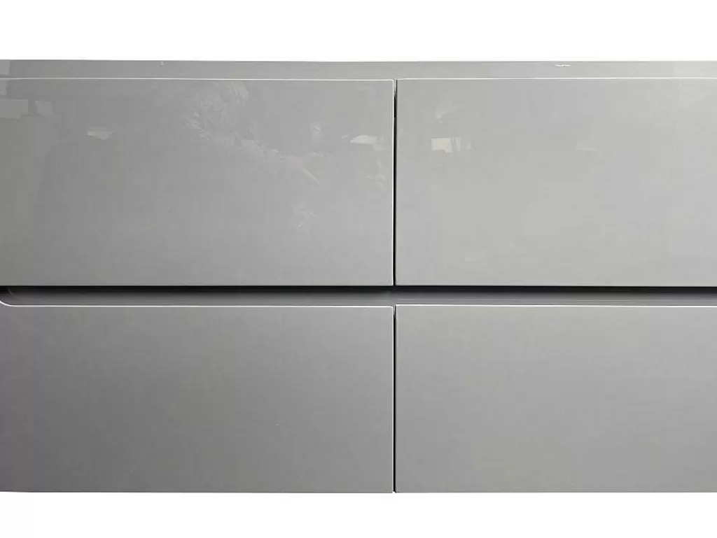 Móvel Para Lavatório*Vente-unique Móvel Para Colocar Sob O Lavatório Suspenso Cinzento C120 X A57 Cm - Selita