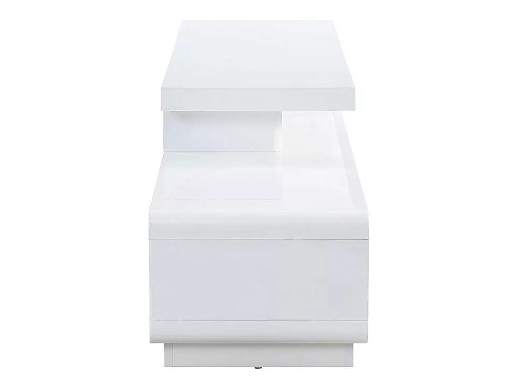 Móvel De Tv*Vente-unique Móvel Para Tv 2 Gavetas Em Mdf Lacado Branco - Artaban