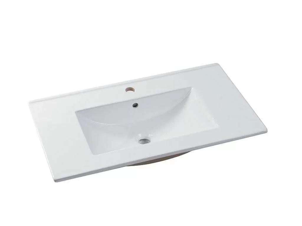 Móvel Lavatório Individual*Vente-unique Móvel Suspenso Lavatório Individual Com Coluna Taupe 80 Cm - Stefanie