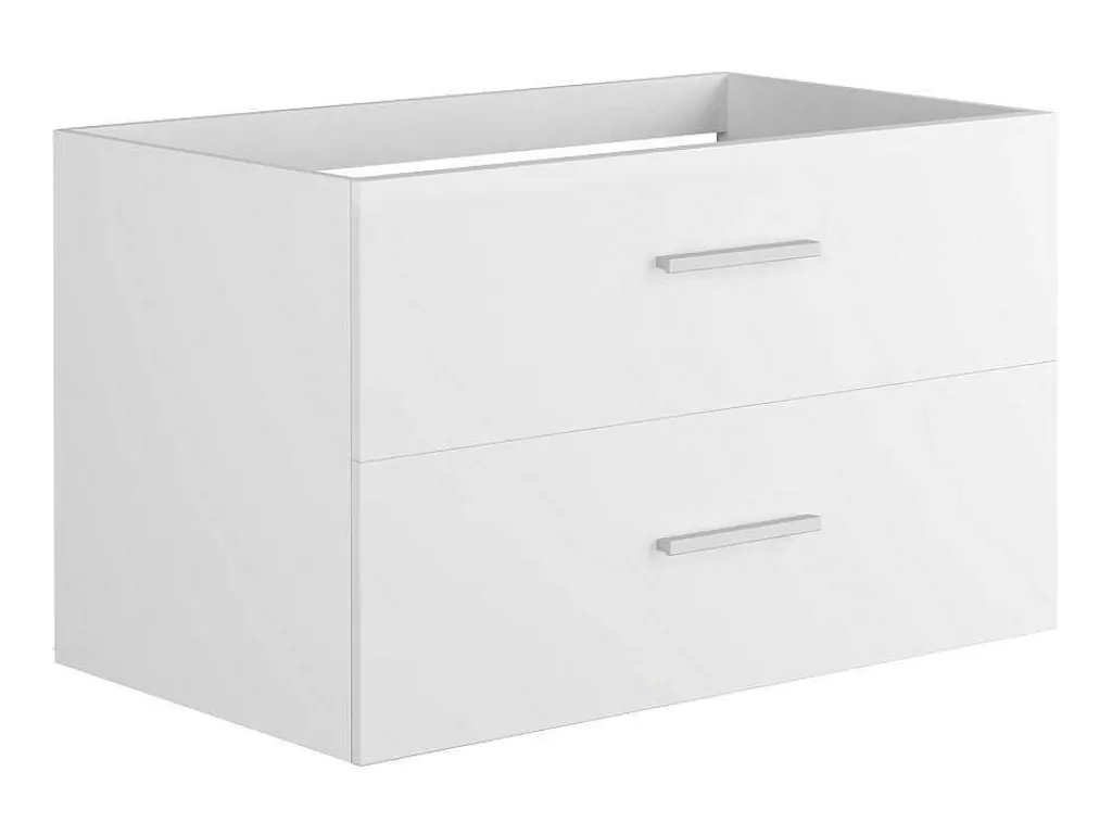 Móvel Lavatório Individual*Vente-unique Móvel Suspenso Para Casa De Banho Com Lavatório Individual Branco 80 Cm - Kayla